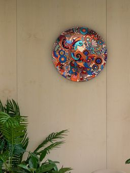 KOLOROBIA - Peacock Admiration Decorative Plate 8 Inch