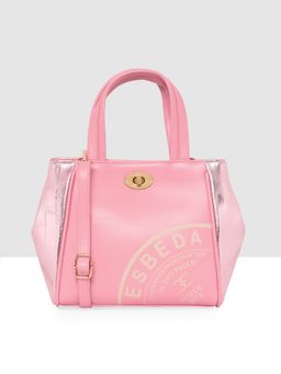 ESBEDA - Pink Color Branding Print Handbag for Women