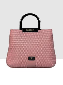 ESBEDA - Pink Color Woven Mini Texture Handbag for Women