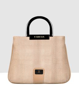 ESBEDA - Beige Color Woven Mini Texture Handbag for Women