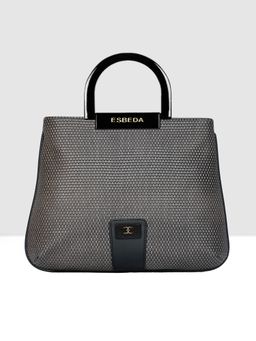 ESBEDA - Black Color Woven Mini Texture Handbag for Women
