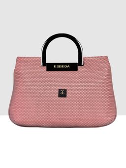 ESBEDA - Pink Color Woven Mini Texture Handbag for Women