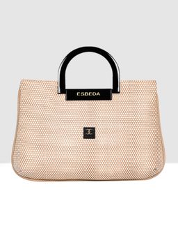 ESBEDA - Beige Color Woven Mini Texture Handbag for Women