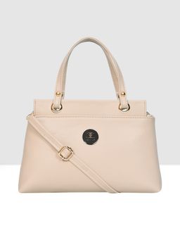 ESBEDA - Cream Color Structured Small Handbag for Women