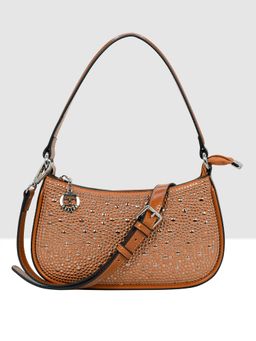 ESBEDA - Tan Color Dazzling Stud Sling Bag for Women