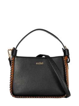Eske - Snow Vegan Leather Whip Handbag with Detachable Strap