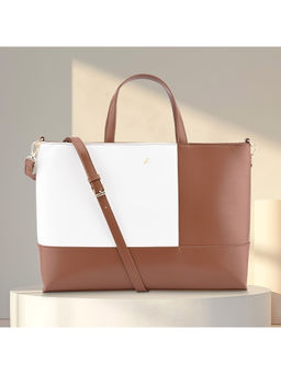 Fastrack - Colourpop Laptop Tote In Tan