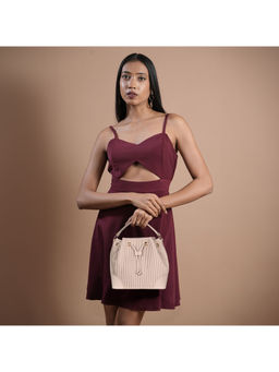 United Colors of Benetton - Bucket Bag for Women, Claire, Powder Pink