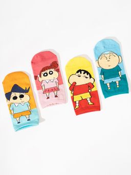 Thela Gaadi - Shinchan: Friends Socks (Pack of 4)