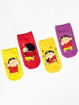 Thela Gaadi - Shinchan: Playful Music Socks (Pack of 4)