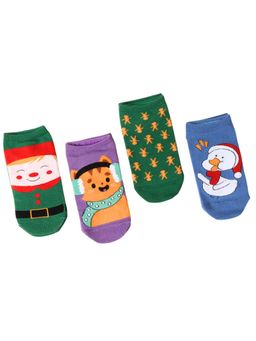 Thela Gaadi - Gingerbread and Friends Socks (Pack of 4)