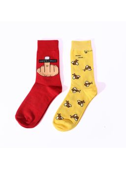 Thela Gaadi - Censored & Don't Follow Me Socks (Pack of 2)