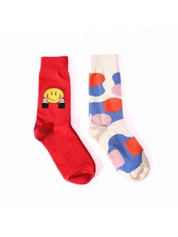Thela Gaadi - Fake It & Abstract Socks (Pack of 2)