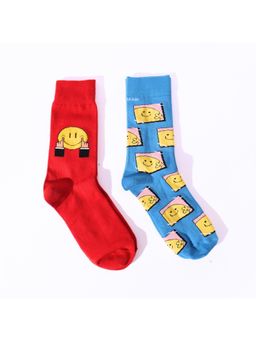 Thela Gaadi - Fake It & Smiley Socks (Pack of 2)