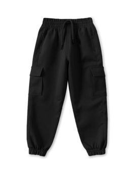 Trampoline - Black Terry Tapered Joggers