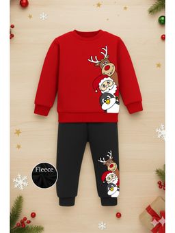 Trampoline - Multi-Color Fleece Regular Sweatshirt With Joggers