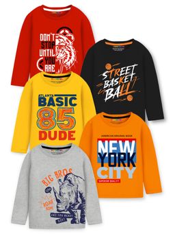 Trampoline - Multi-Color Regular T-Shirt (Pack of 5)