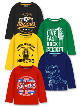Trampoline - Multi-Color Regular T-Shirt (Pack of 5)