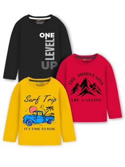 Trampoline - Multi-Color Regular T-Shirt (Pack of 3)