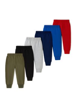 Trampoline - Multi-Color Cotton Blend Regular Joggers (Pack of 6)