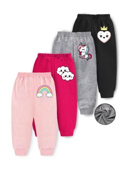 Trampoline - Multi-Color Fleece Regular Joggers (Pack of 4)