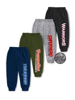 Trampoline - Multi-Color Fleece Regular Joggers (Pack of 4)