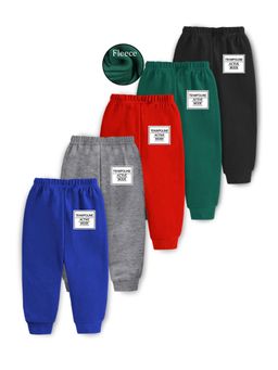 Trampoline - Multi-Color Fleece Regular Joggers (Pack of 5)