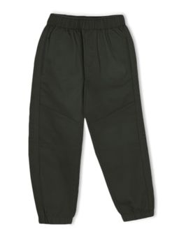 Trampoline - Green Cotton Regular Joggers
