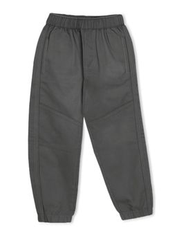 Trampoline - Grey Cotton Regular Joggers