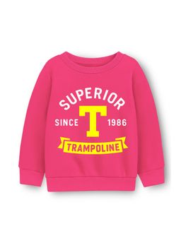 Trampoline - Pink Fleece Regular Sweatshirt
