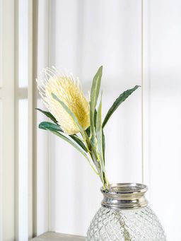 Pure Home + Living - White Protea Single Spray
