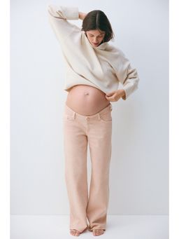 H&M - Women Pink MAMA Before & After wide jeans