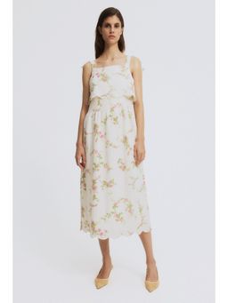 H&M - Women White MAMA Tie-strap nursing dress