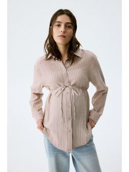 H&M - Women Beige MAMA Before & After Muslin shirt