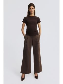 H&M - Women Brown MAMA Wide trousers