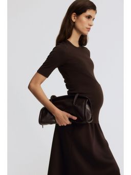 H&M - Women Brown MAMA Fitted T-shirt