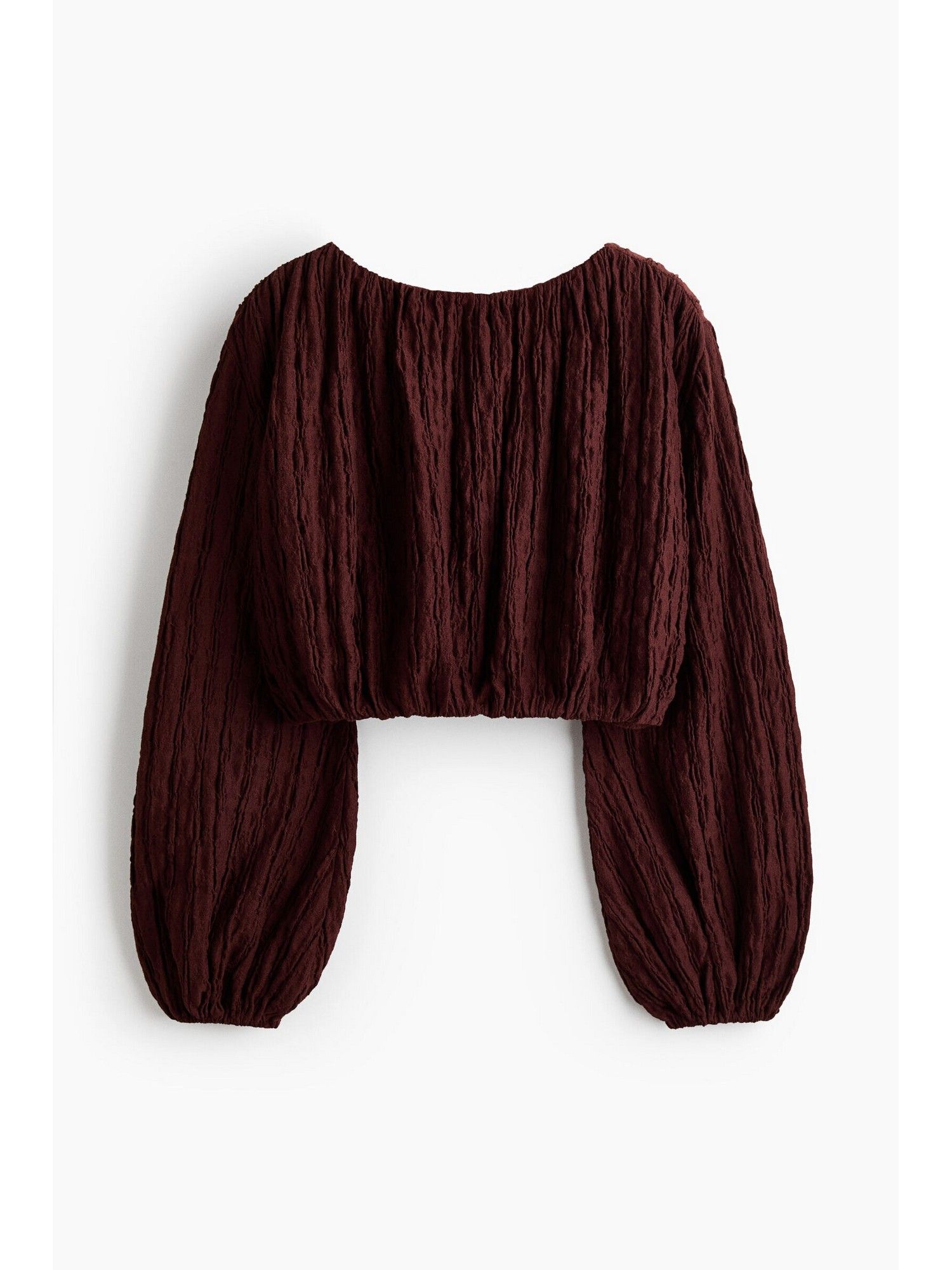 h&m Women Brown MAMA Balloon-sleeved top-picture-43