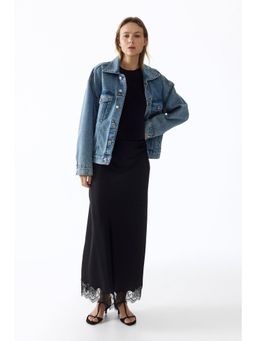 H&M - Women Black MAMA Short-sleeved microfibre bodysuit