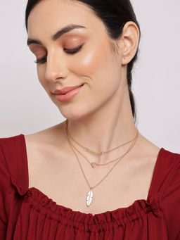 Sohi - Gold Toned Gold Plated Layered Chain