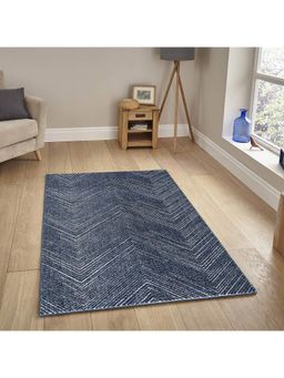 OBSESSIONS - Machine Made Anti-Static Polypropylene Bedside Runner, Blue