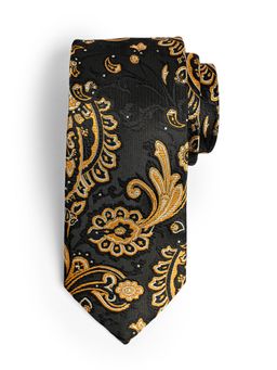 CAZZANO - Men Gold Floral Tie