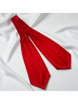 The Tie Hub - Men Sold Red Satin Cravat