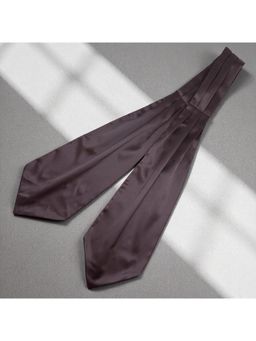 The Tie Hub - Men Sold Wine Satin Cravat