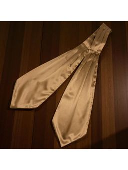 The Tie Hub - Men Sold Gold Satin Cravat