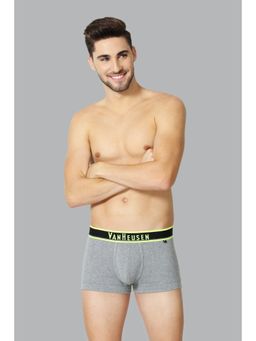 Van Heusen Innerwear - Men Neon Elasticized Waistband & Ultra Soft Trunks - Grey