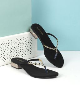 LAZERA SHOES - Women Black Sandal Heels