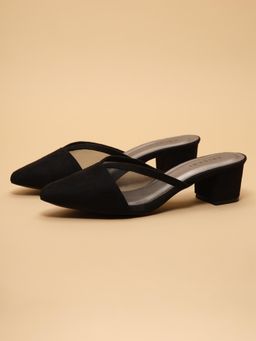 ERIDANI - Divaire Black Solid Mules