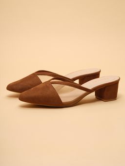 ERIDANI - Divaire Tan Solid Mules