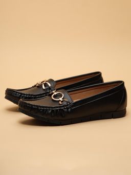 ERIDANI - Fianna Black Workwear Loafers