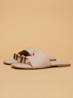 ERIDANI - Jemima Off White Solid Flats